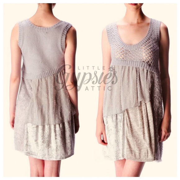 Ryu 70s Shag and Mixed Media Tunic - Picture 3 of 10